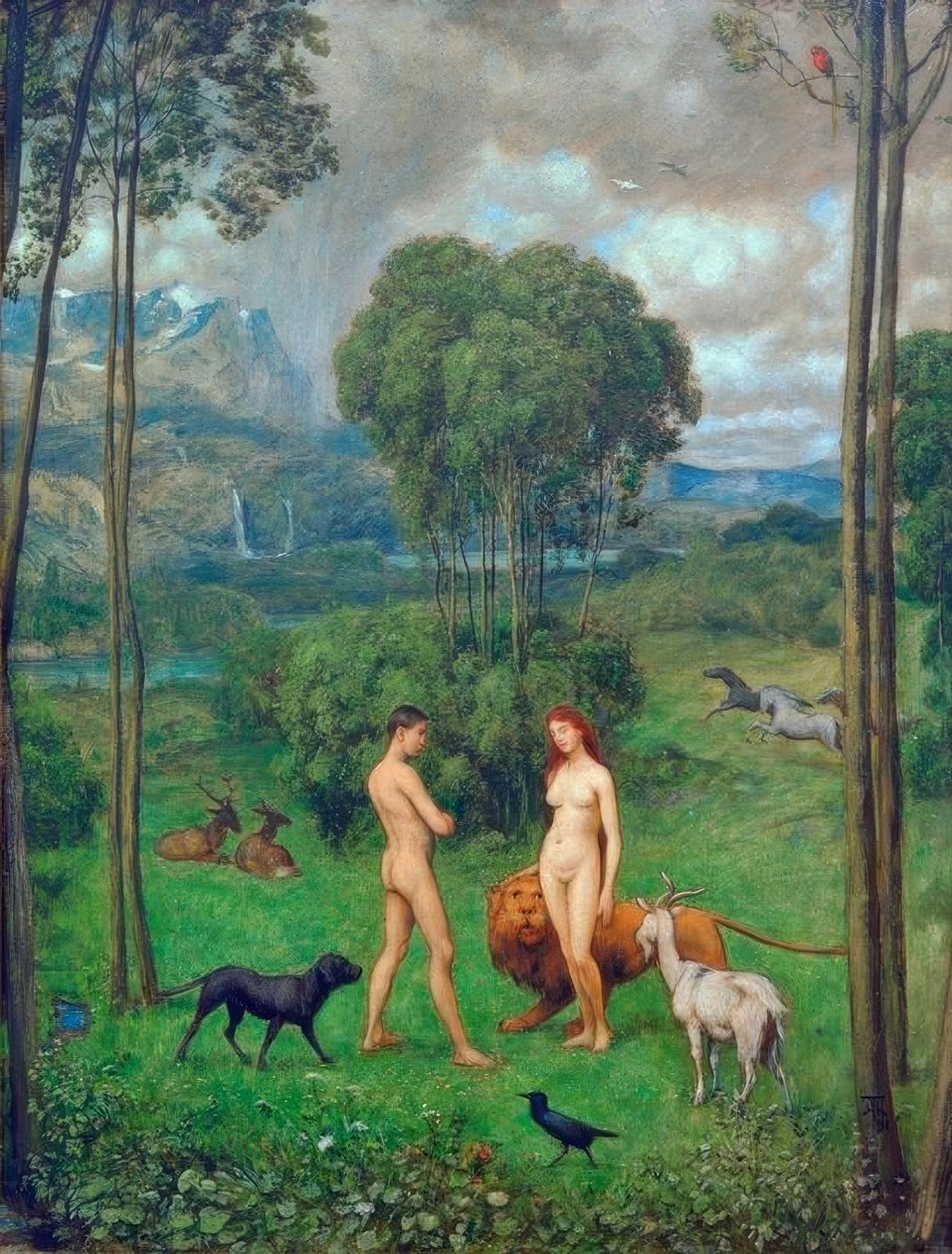 A paradicsomban alkotó: Hans Thoma