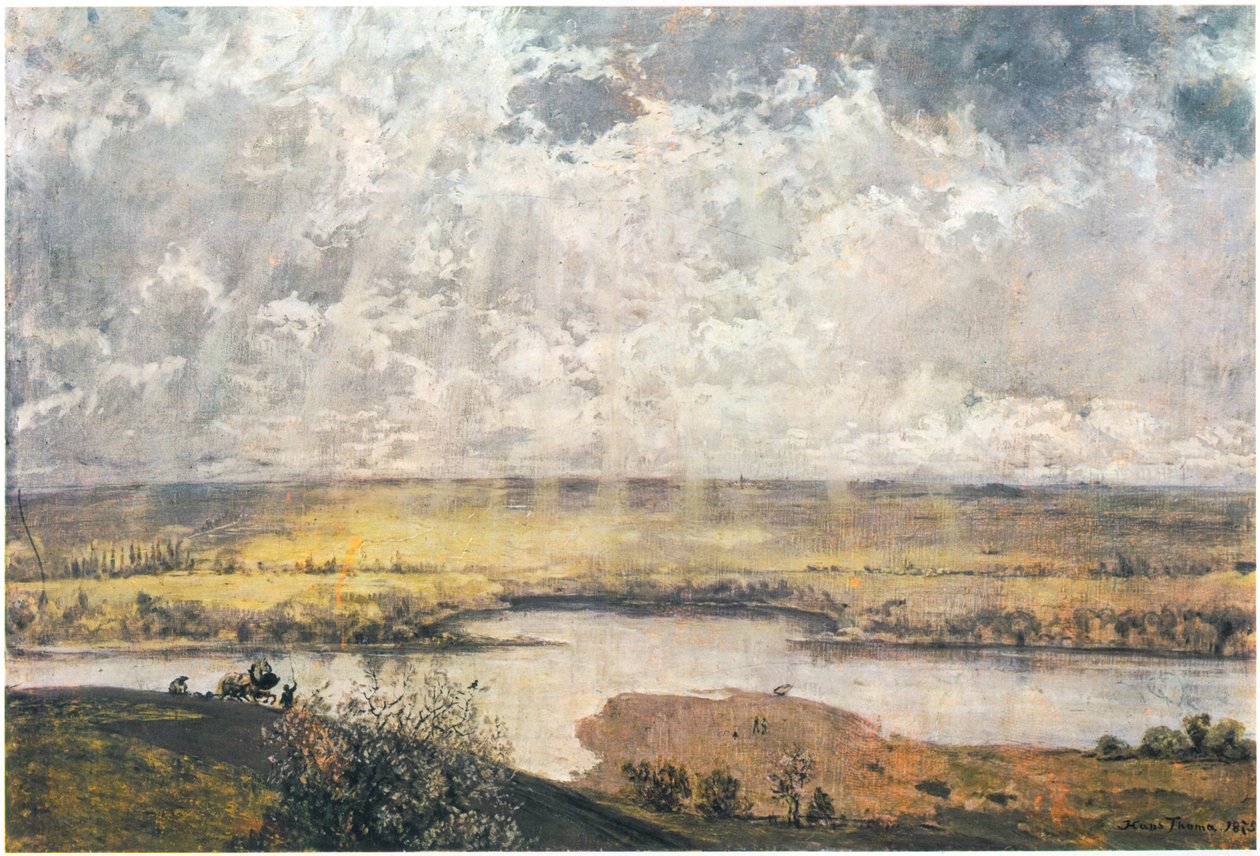 Mainlandschaft / Mainebene alkotó: Hans Thoma