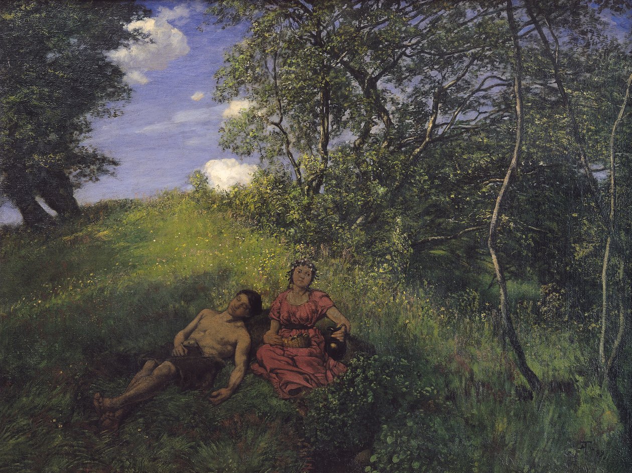 Szieszta, 1889 alkotó: Hans Thoma