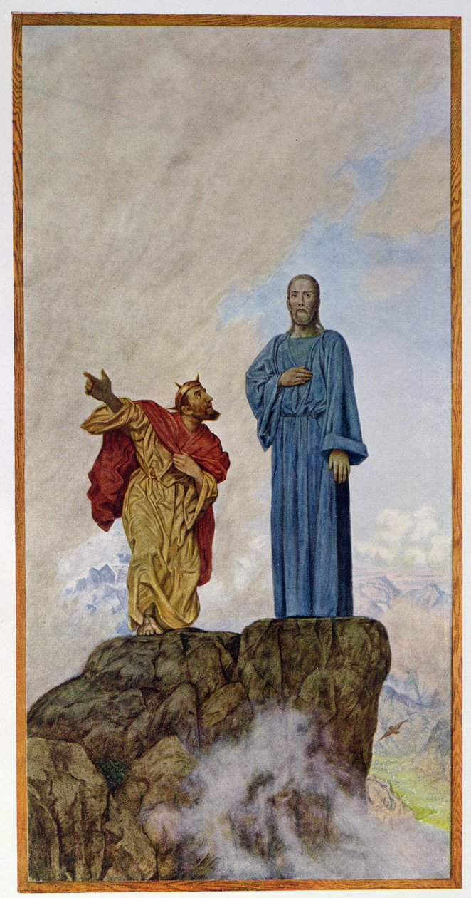 Krisztus megkísértése, illusztráció a 