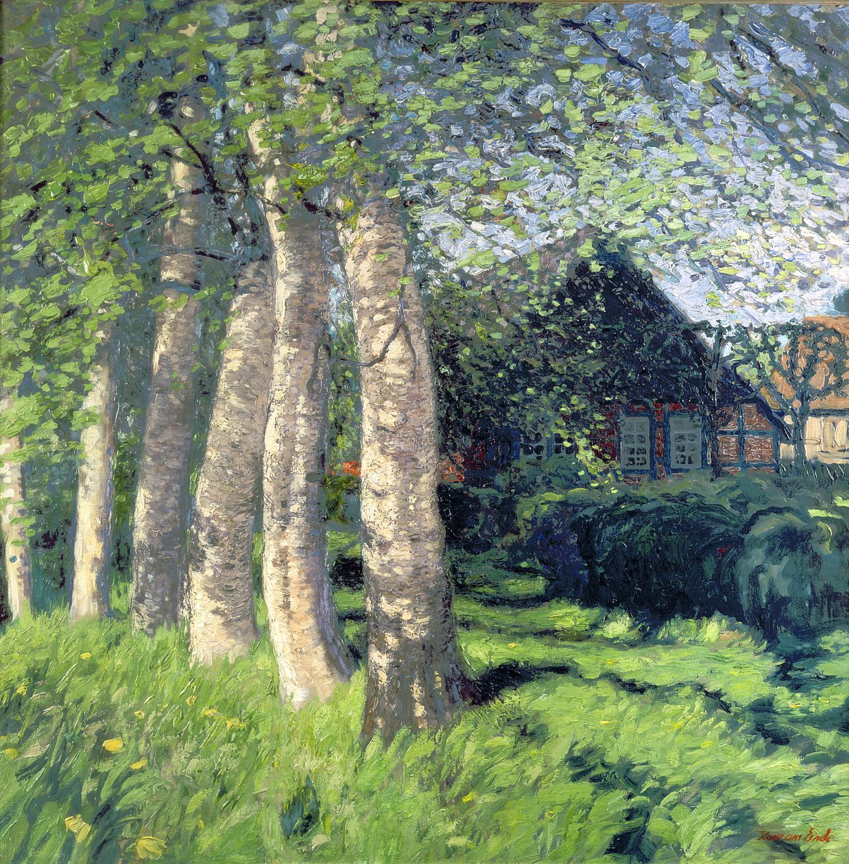 Tavasz Worpswede-ben alkotó: Hans am Ende