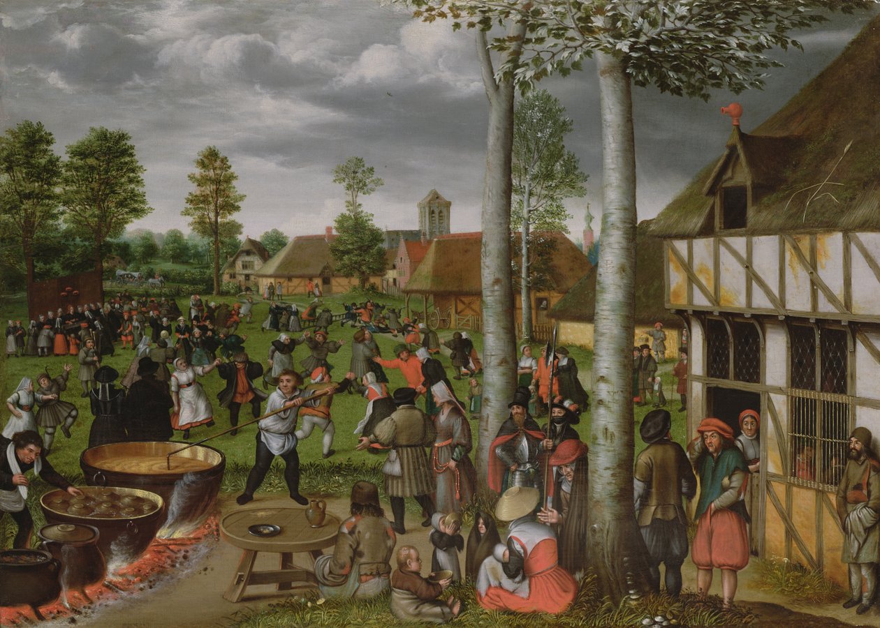 Esküvői jelenet alkotó: Hans van Wechlen