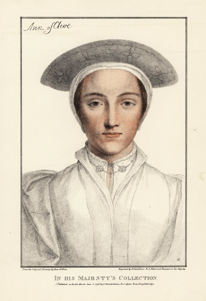 Cleves Anna, VIII. Henrik király 4. felesége alkotó: Hans (after) Holbein the Younger