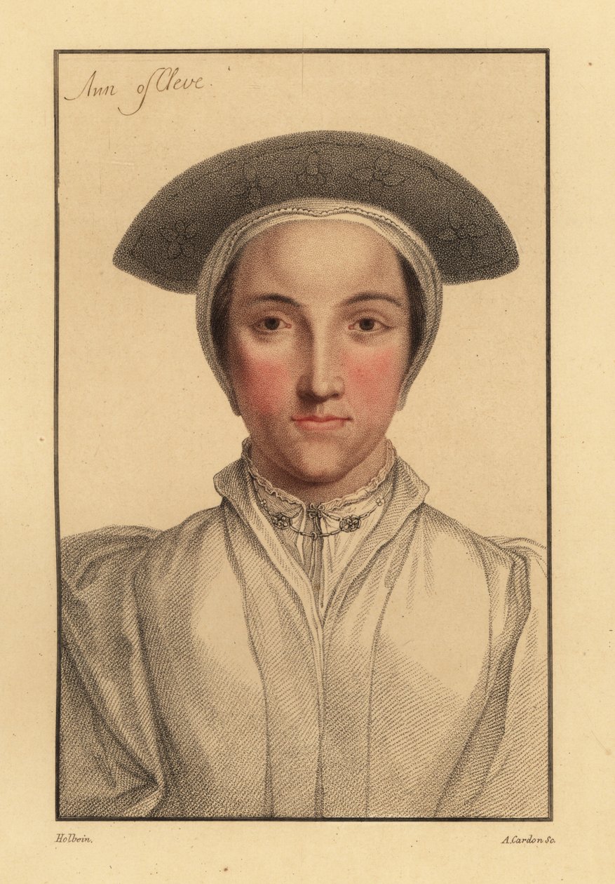 Cleves Anne vagy Cleves Amalia, 1812 (metszet) alkotó: Hans (after) Holbein the Younger