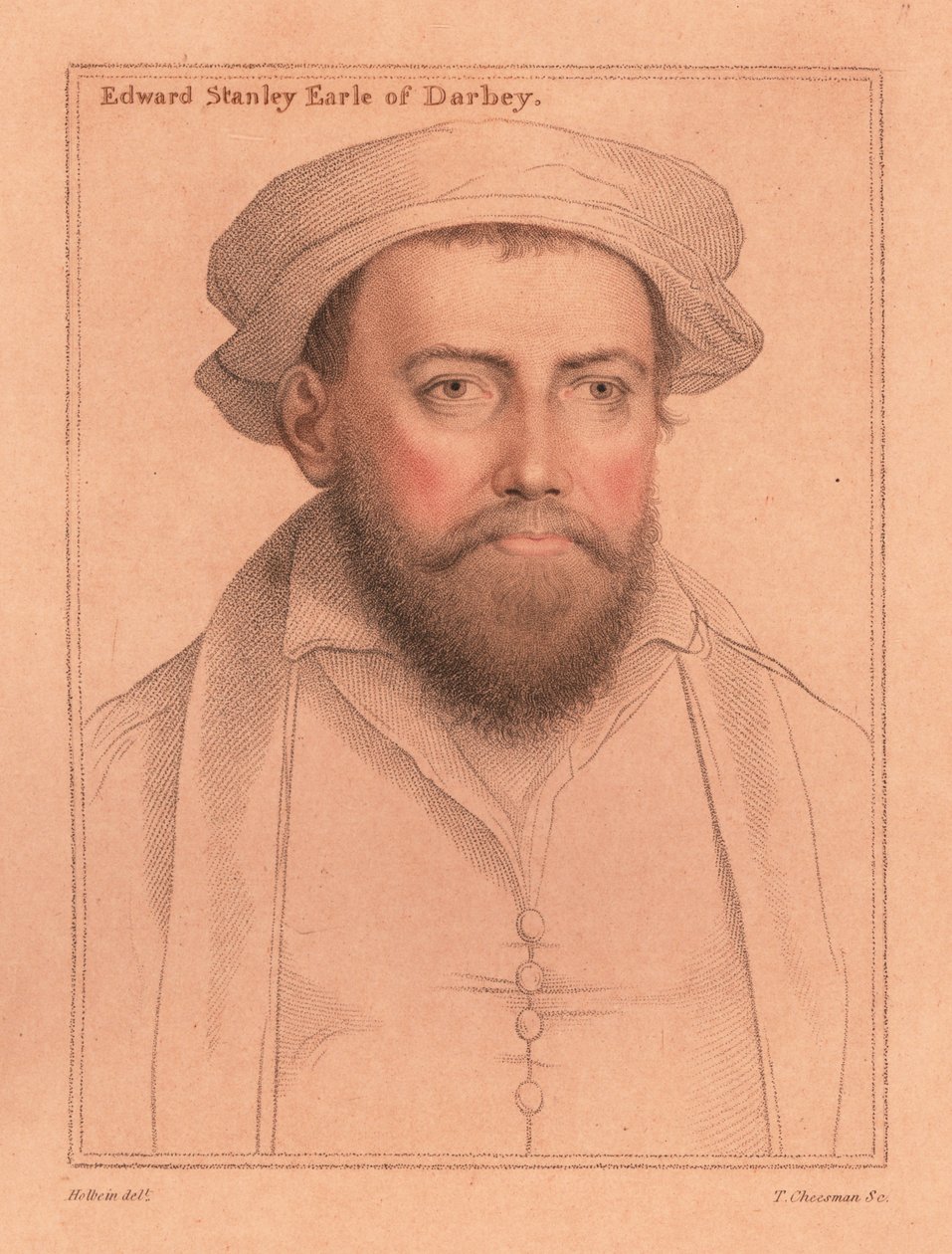 Edward Stanley, Derby 3. grófja, 1812 (metszet) alkotó: Hans (after) Holbein the Younger
