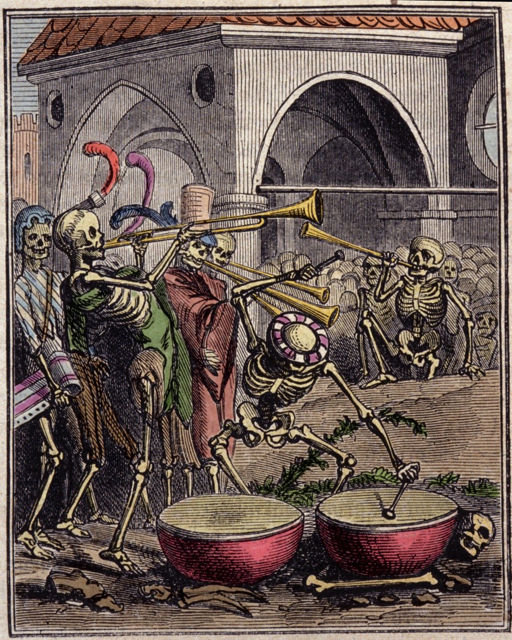 Hans Holbein ifjú (1497-1543) metszete a „Dances macabre”-ról. alkotó: Hans (after) Holbein the Younger