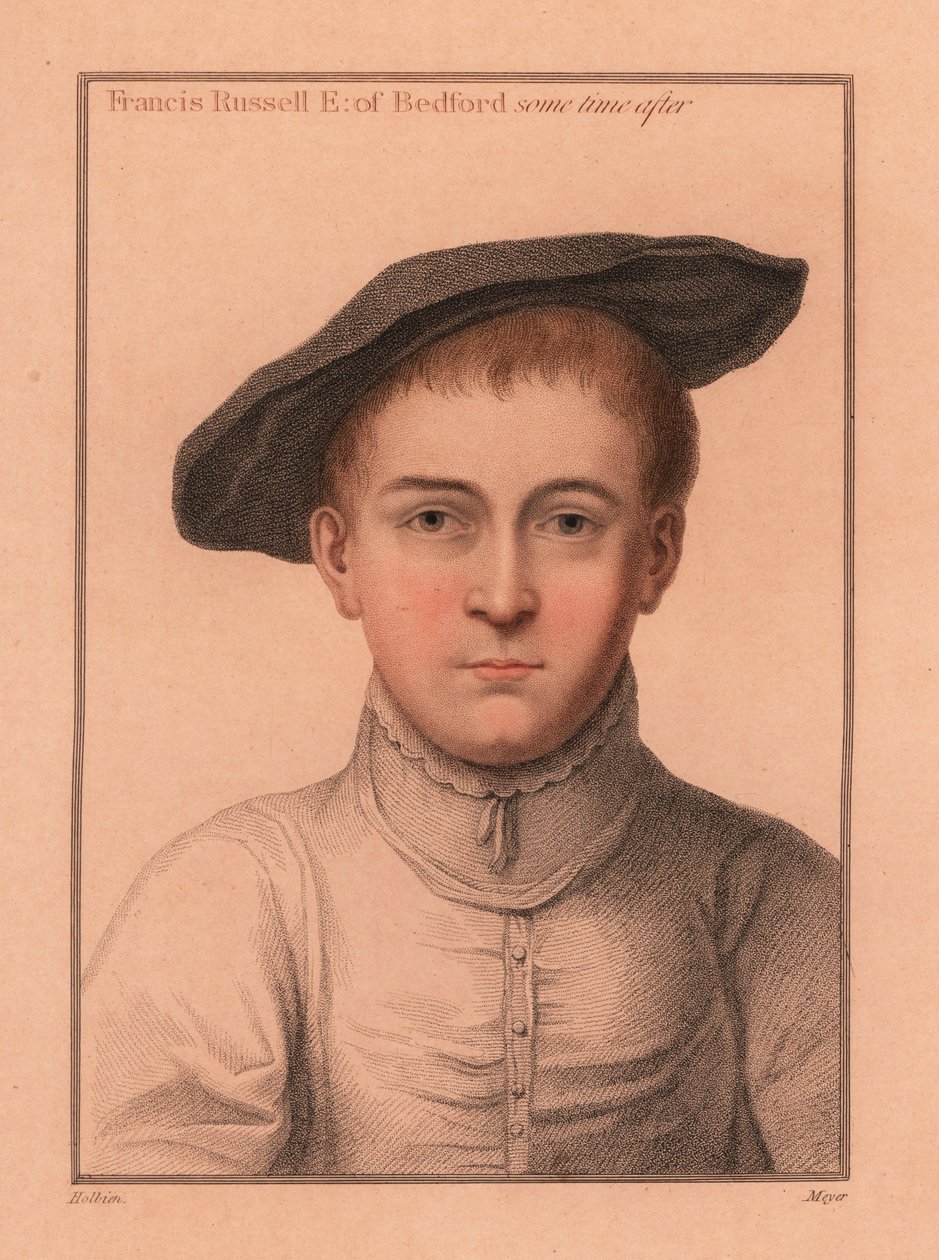 Francis Russell, Bedford 2. grófja, 1812 (metszet) alkotó: Hans (after) Holbein the Younger