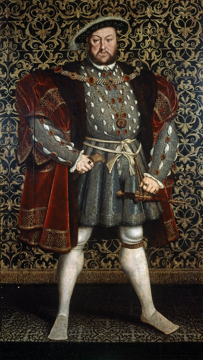 Henrik király portréja, 1557 után (olaj, fatábla) alkotó: Hans (after) Holbein the Younger