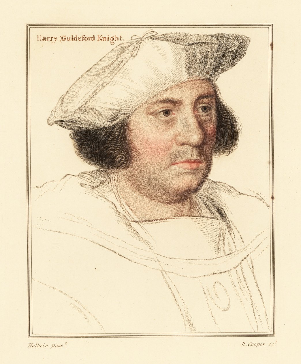 Sir Henry Guldeford, a ló mestere, 1812 (metszet) alkotó: Hans (after) Holbein the Younger