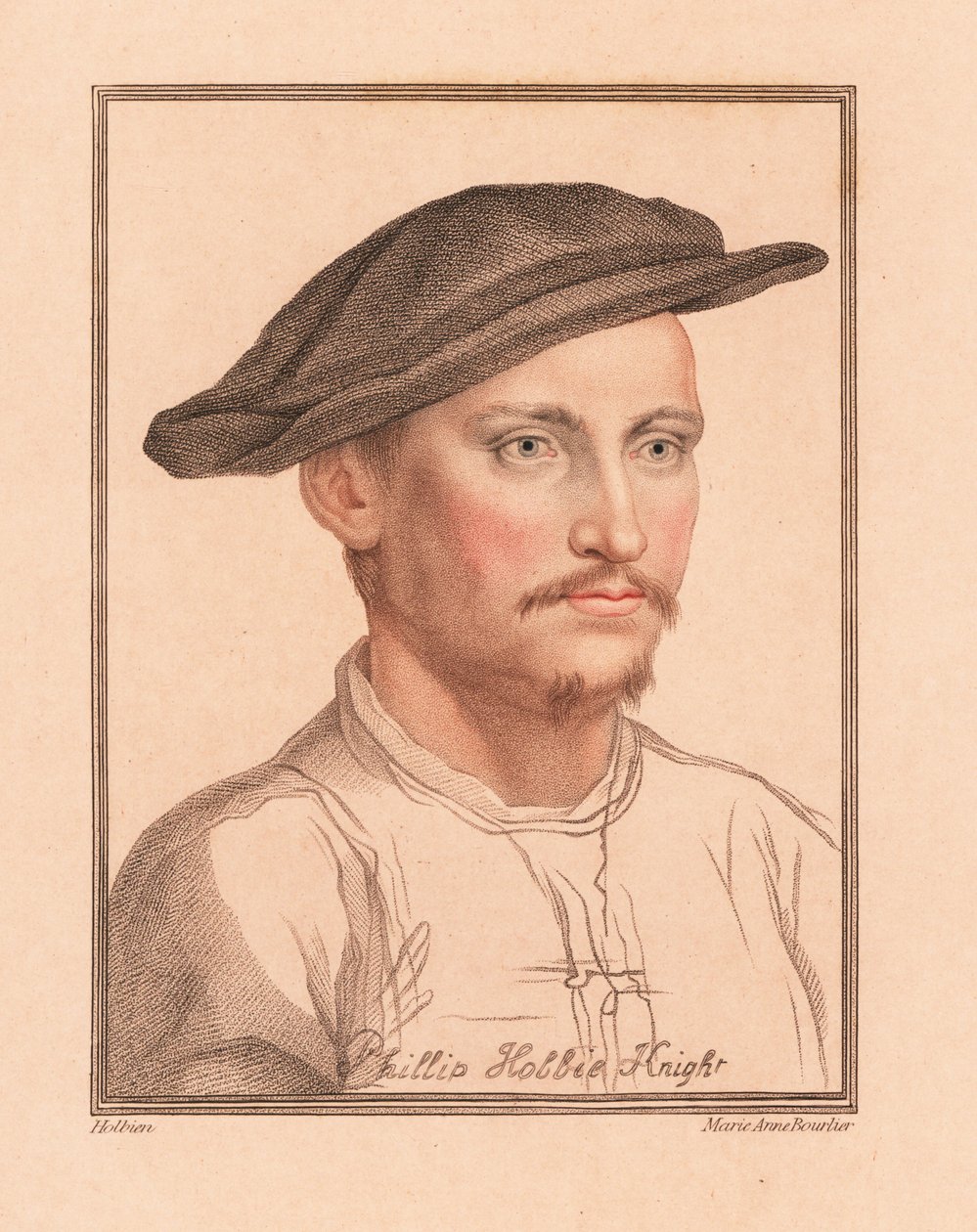Sir Philip Hoby, a Szent Római Birodalom angol nagykövete, 1812 (metszet) alkotó: Hans (after) Holbein the Younger