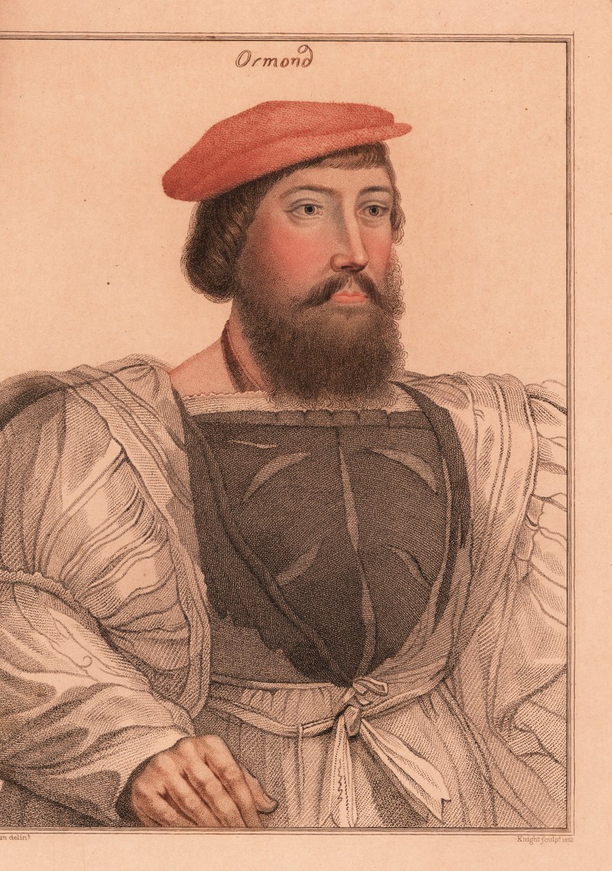 Thomas Boleyn vagy James Butler, Ormond grófja, 1812 (metszet) alkotó: Hans (after) Holbein the Younger