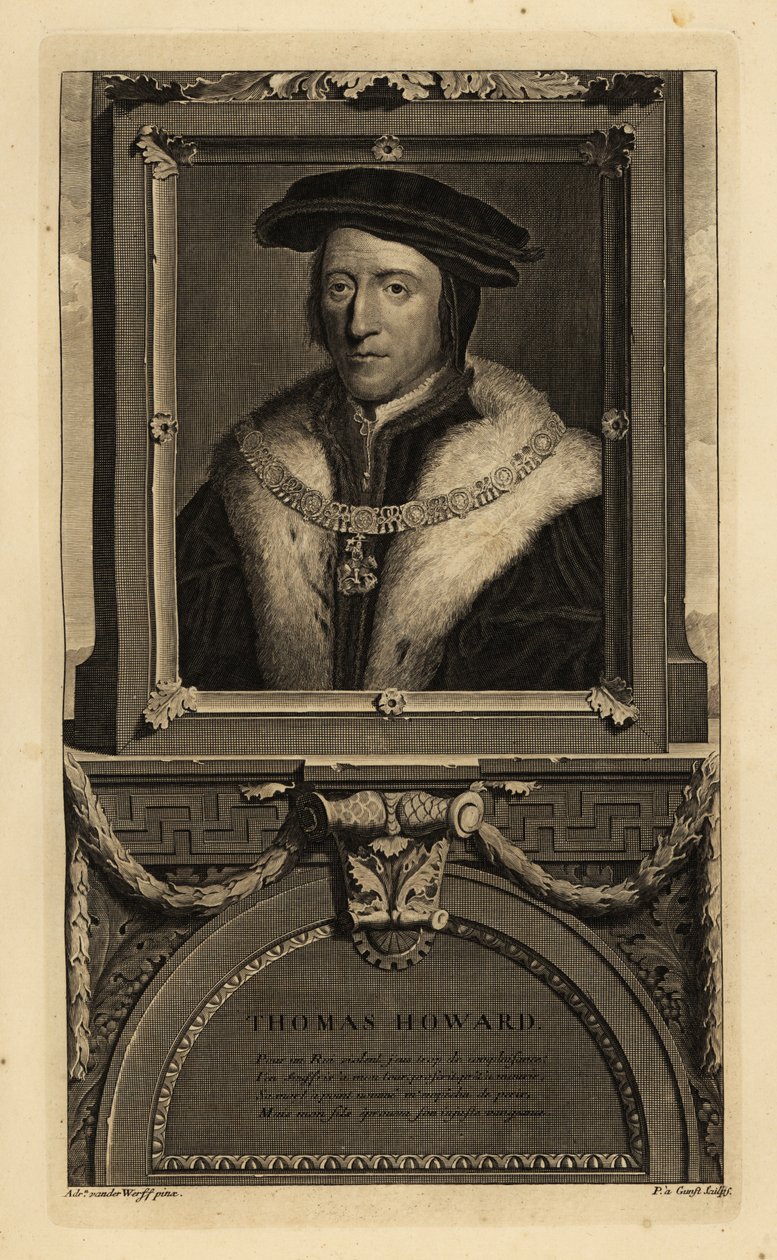 Thomas Howard, Norfolk 3. hercege (1473-1554) (metszet) alkotó: Hans (after) Holbein the Younger