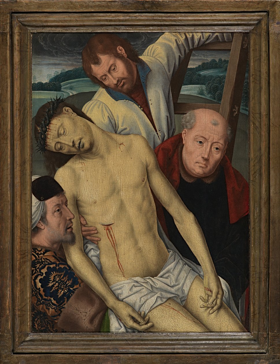Leszállás a keresztről, 1491-1519 körül (olaj a táblán) alkotó: Hans (after) Memling