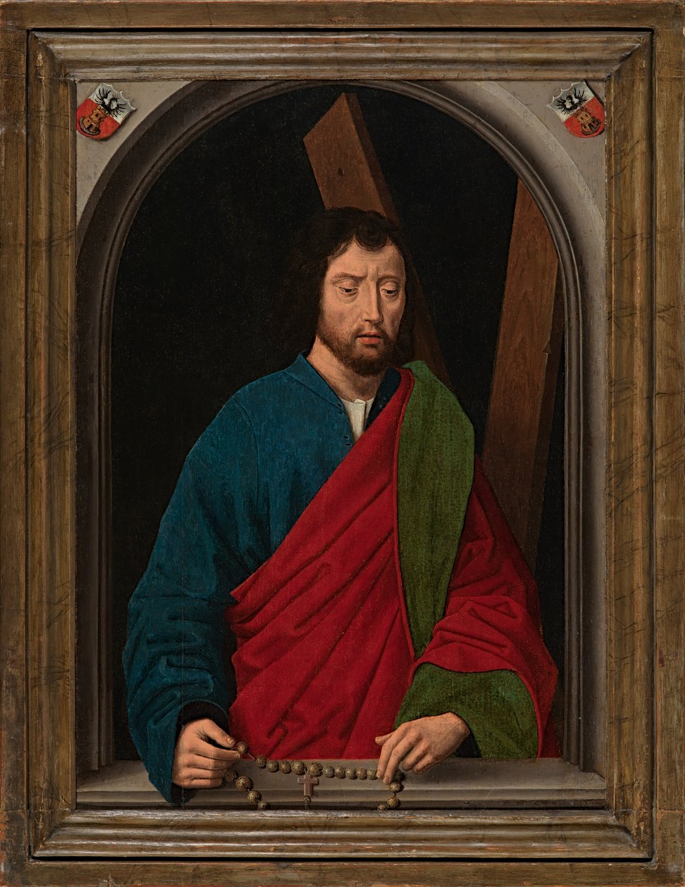 Szent András, 1491-1519 körül (olaj, tábla) alkotó: Hans (after) Memling