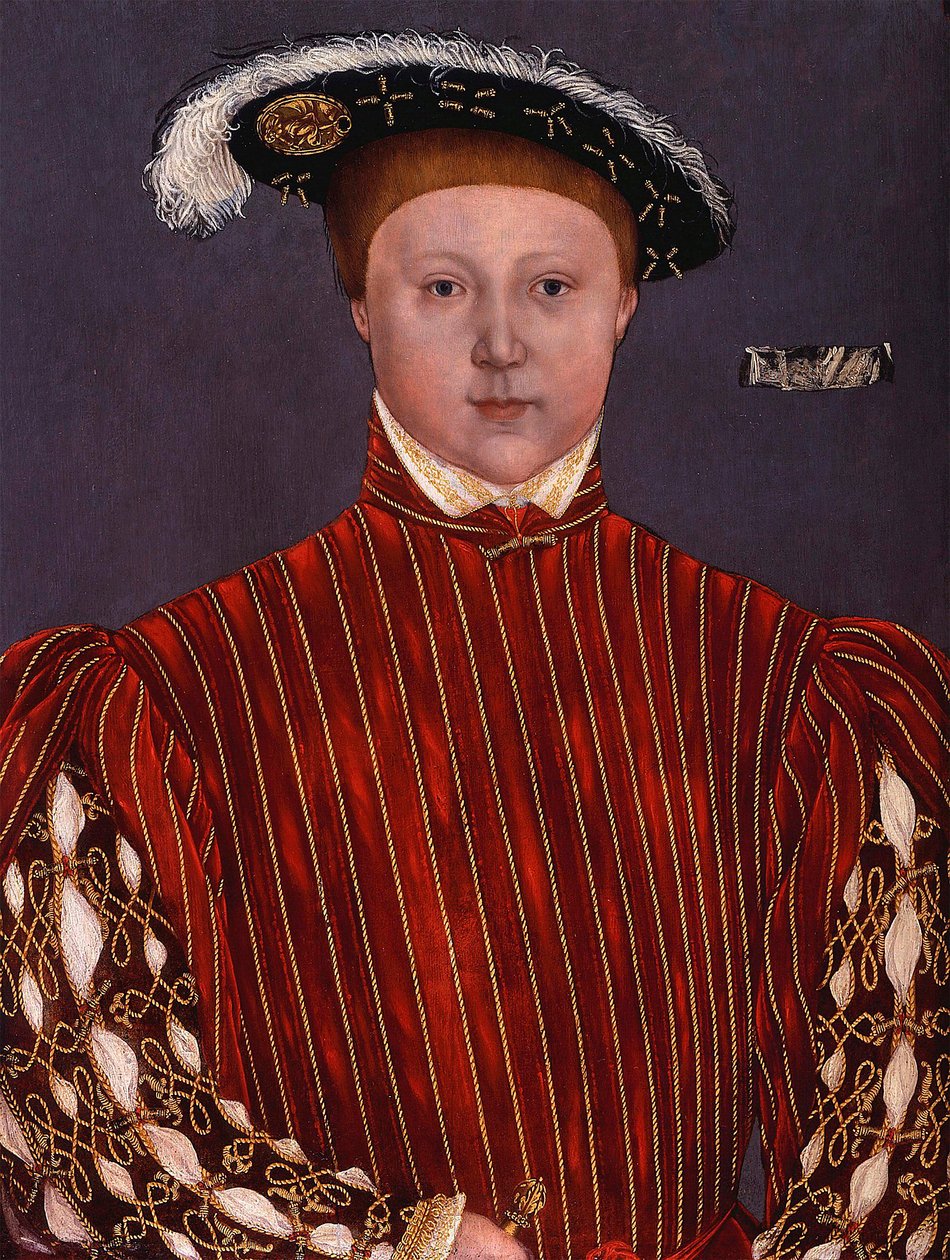 "Vi. Edward (1537-1553) angol király portréja" Festmény az ifjabb Hans Holbein köréről alkotó: Hans (circle of) Holbein the Younger