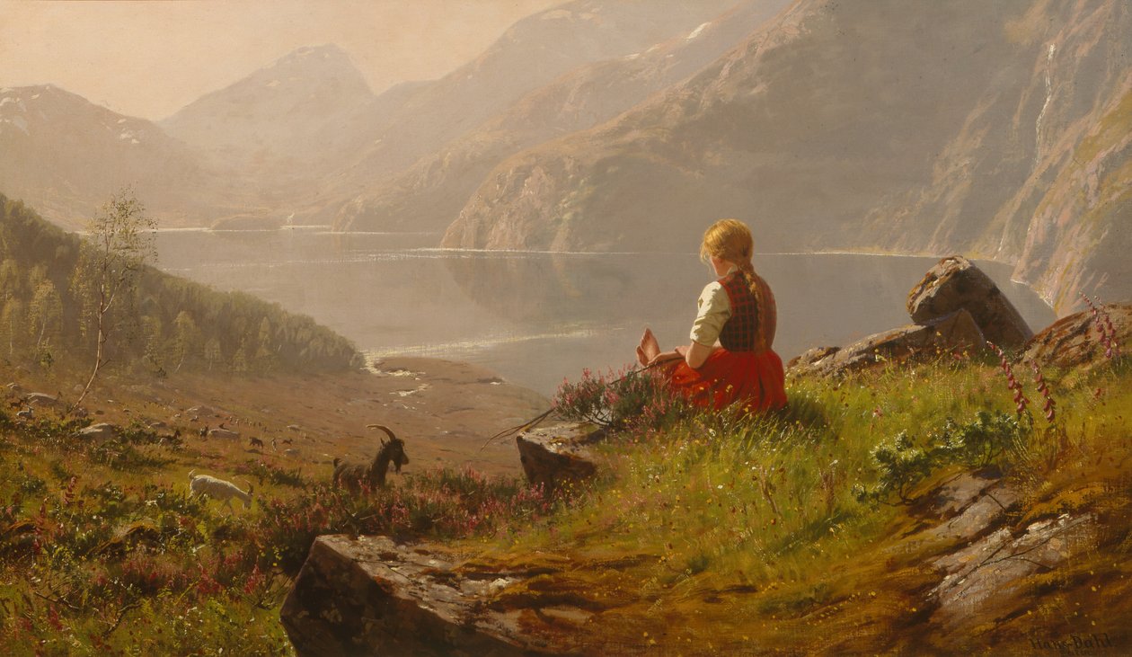 A tejeslány vasárnapja (olaj, vászon) alkotó: Hans Andreas Dahl
