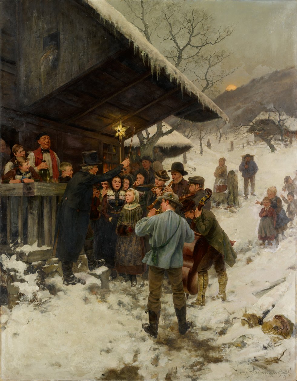 Karácsonyi ének Luzernben alkotó: Hans Bachmann