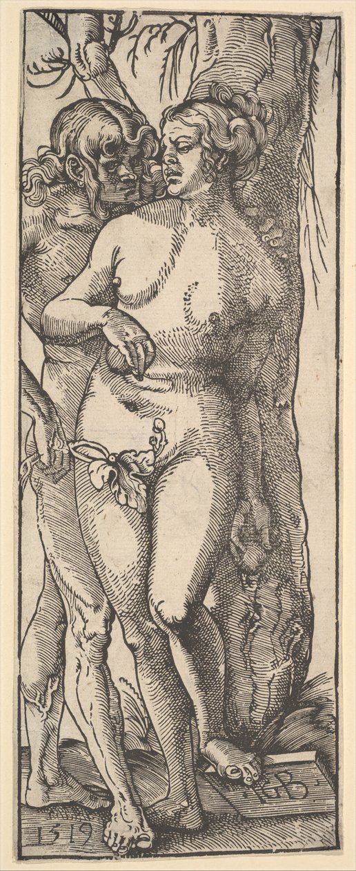 Ádám és Éva, 1519. alkotó: Hans Baldung