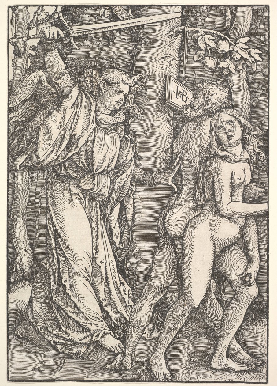 Kiűzetés a Paradicsomból, 1514. alkotó: Hans Baldung