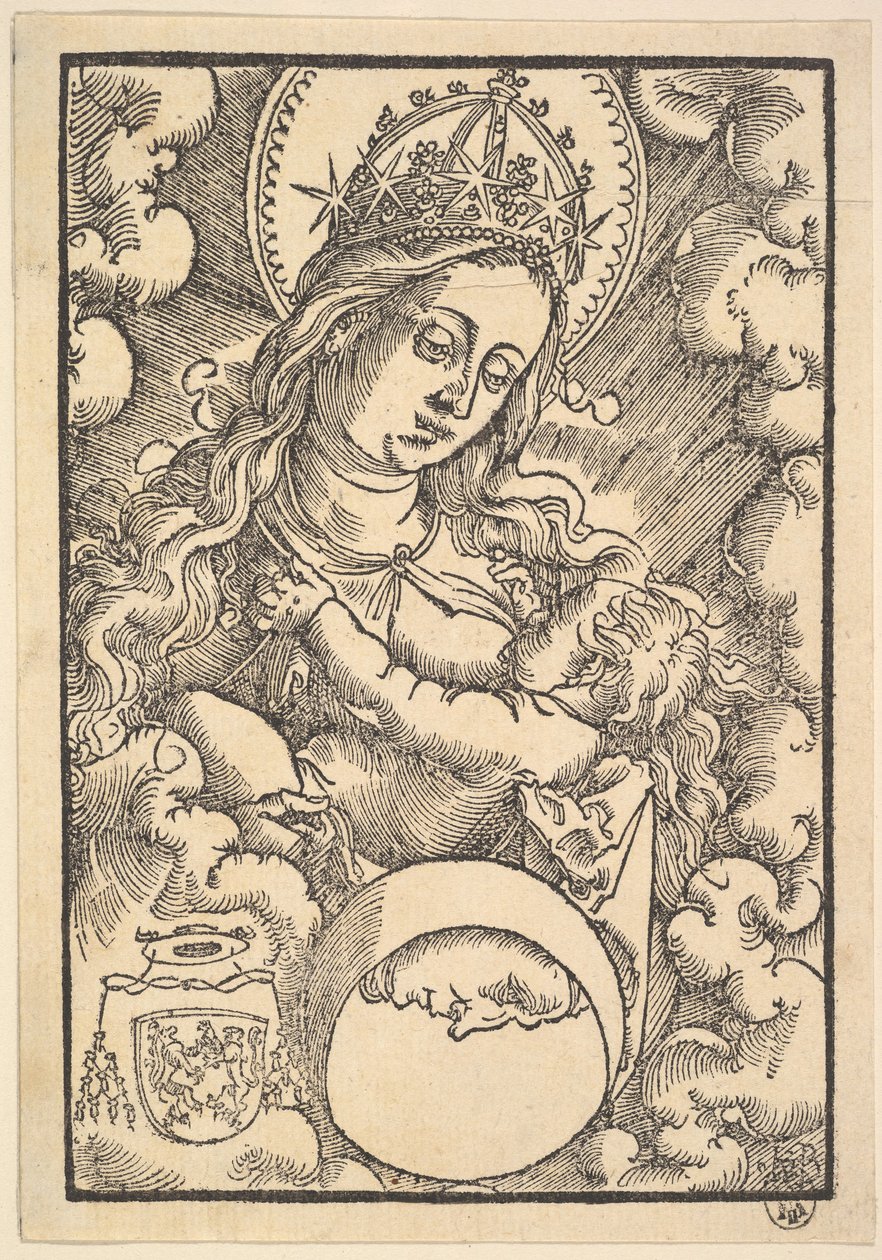 Madonna Lactans, az Enchiridon poeticumból, 1515 alkotó: Hans Baldung