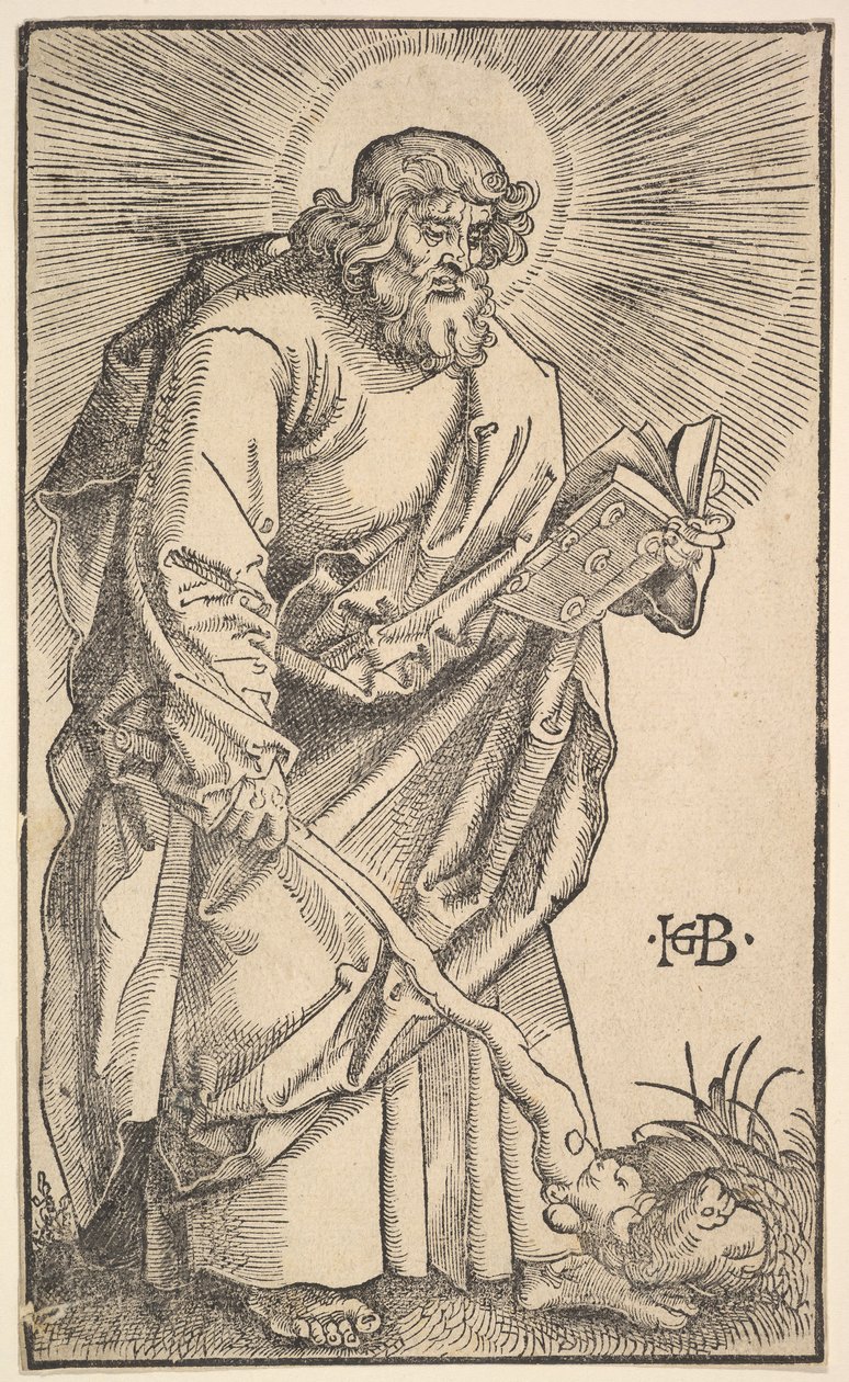 Szent Júdás Tadé Krisztustól és az apostoloktól, 1519. alkotó: Hans Baldung