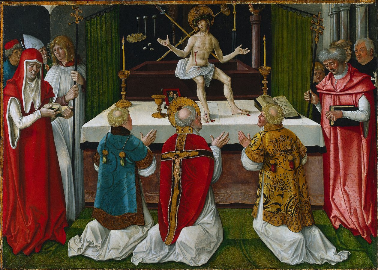 Szent Gergely miséje alkotó: Hans Baldung