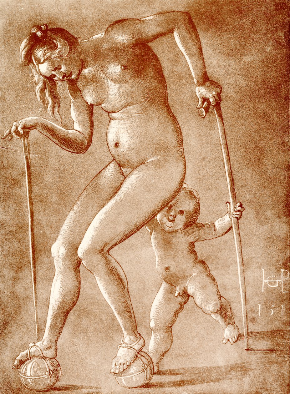 Allegorikus ábrázolás alkotó: Hans Baldung Grien