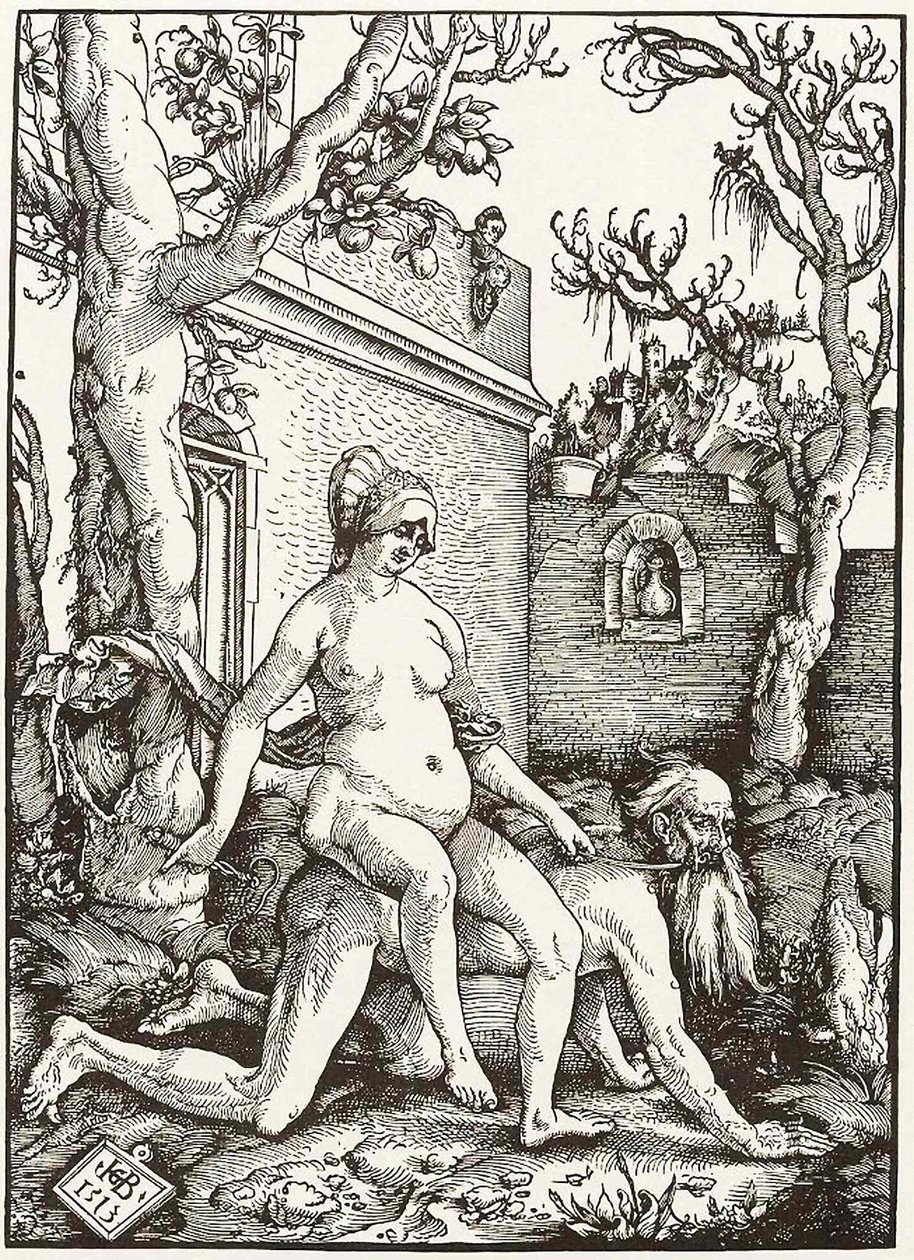 Arisztotelész és Phyllis alkotó: Hans Baldung Grien