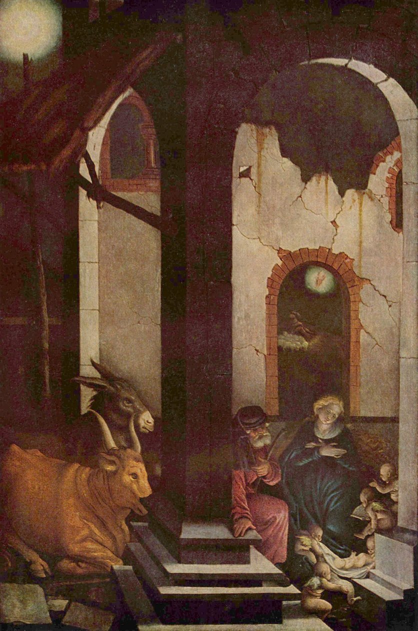 Német: Krisztus születése Születés alkotó: Hans Baldung Grien