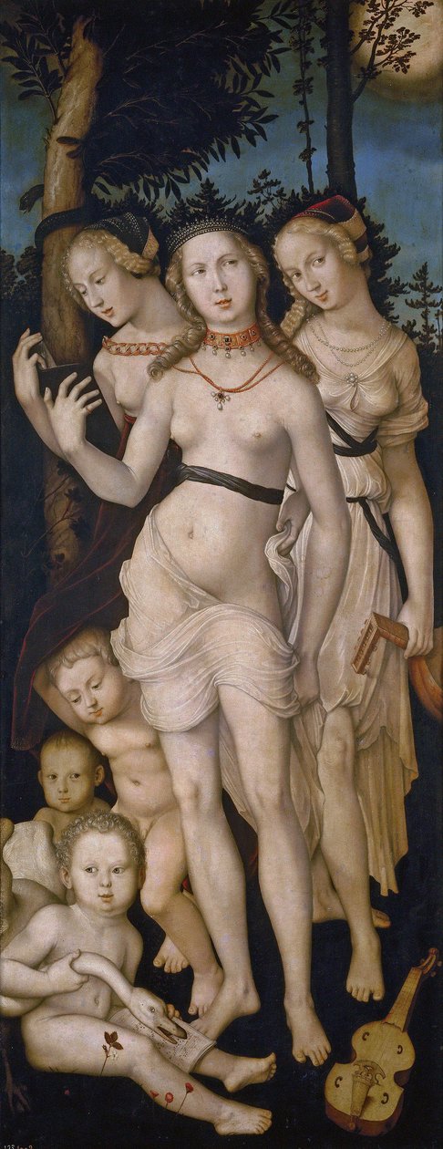 Német: Die Jugend (Die drei Grazien) Harmónia, vagy A három kegyelem alkotó: Hans Baldung Grien