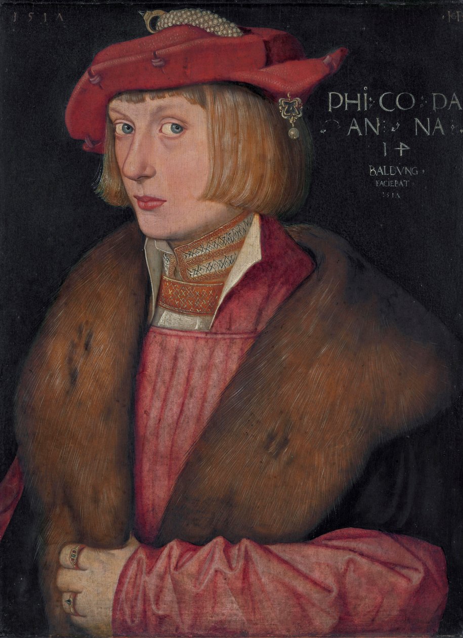 Német: Philip Palatinus gróf Philip a Harcos Philip Bellicosus gróf alkotó: Hans Baldung Grien
