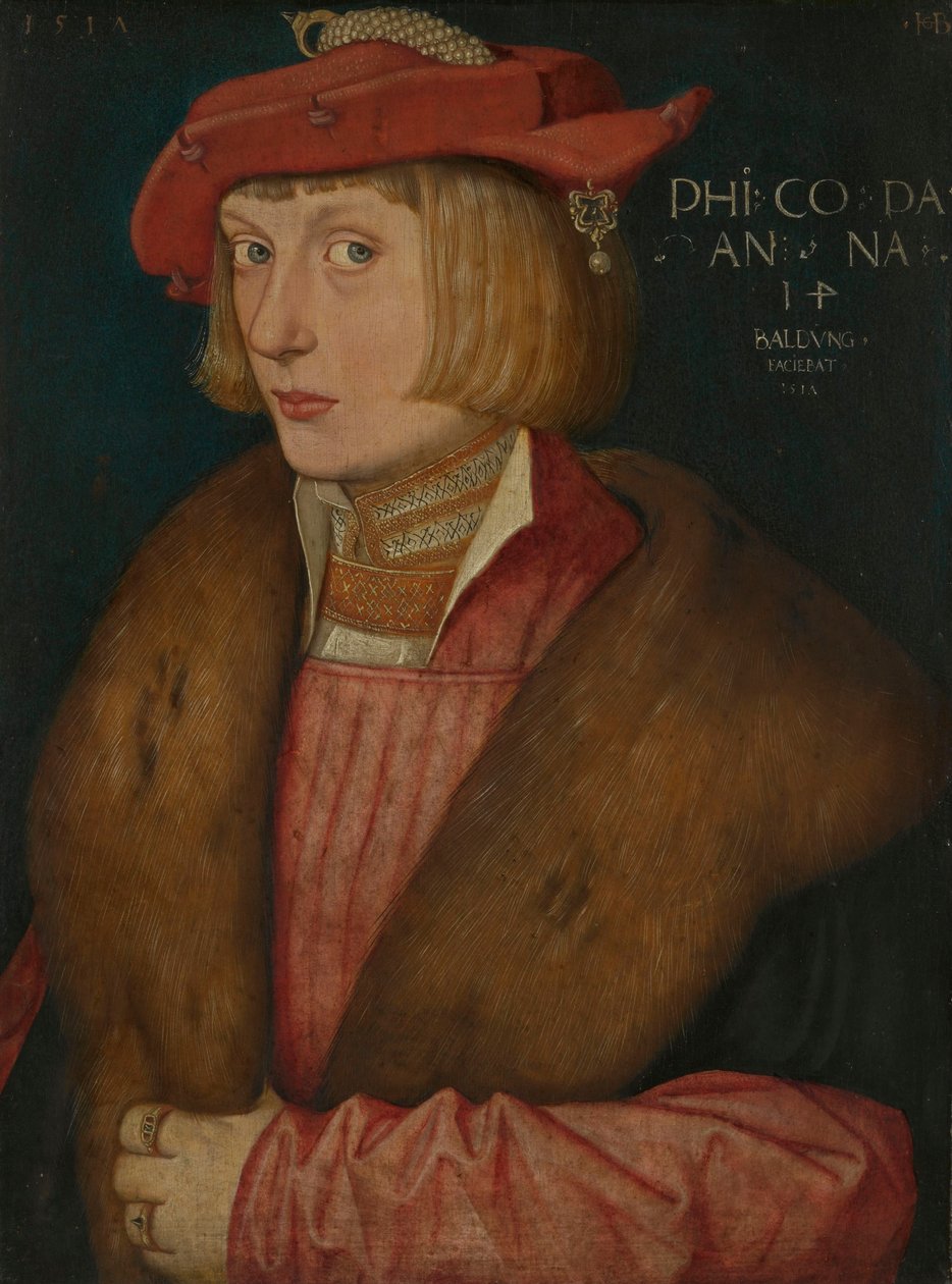 Német: Philip Palatinus gróf Philip a Harcos Philip Bellicosus gróf alkotó: Hans Baldung Grien