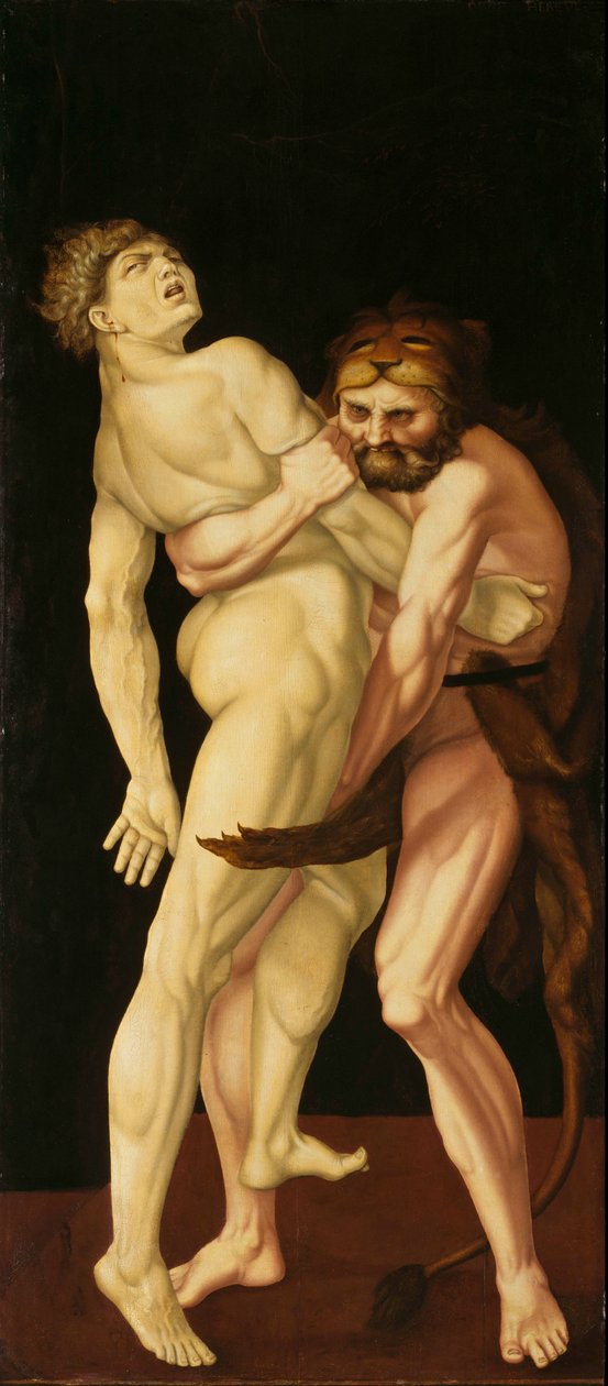 Héraklész és Antaeus alkotó: Hans Baldung Grien