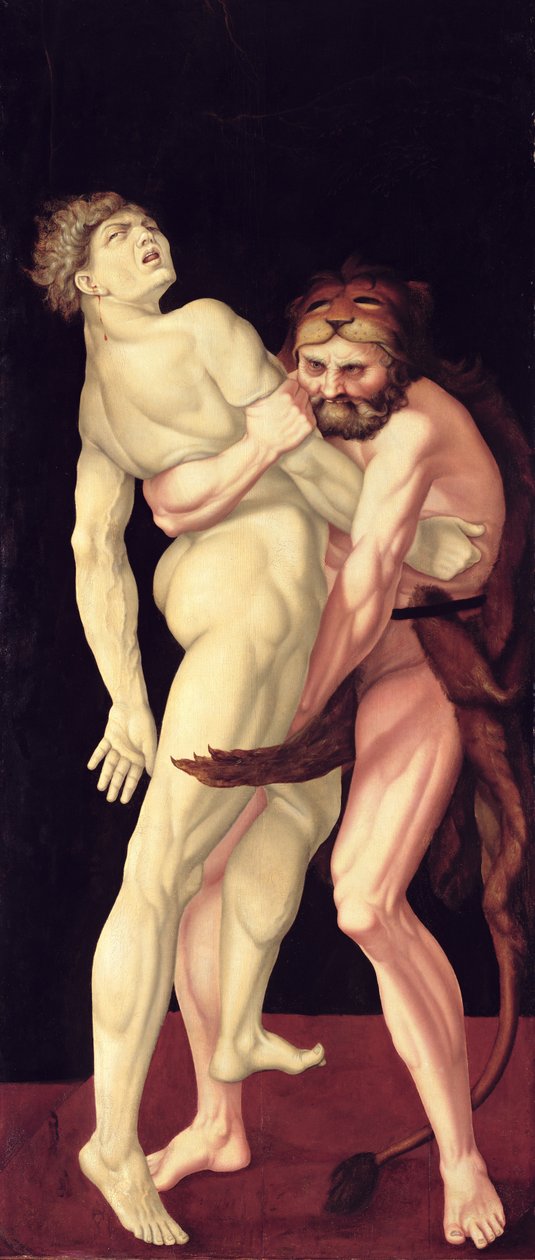 Herkules és Antaeus alkotó: Hans Baldung Grien
