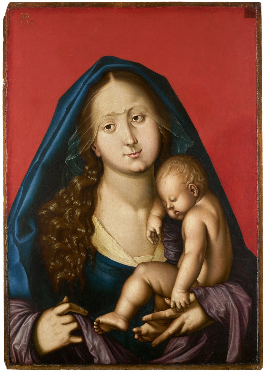 Mária az alvó gyermekkel alkotó: Hans Baldung Grien
