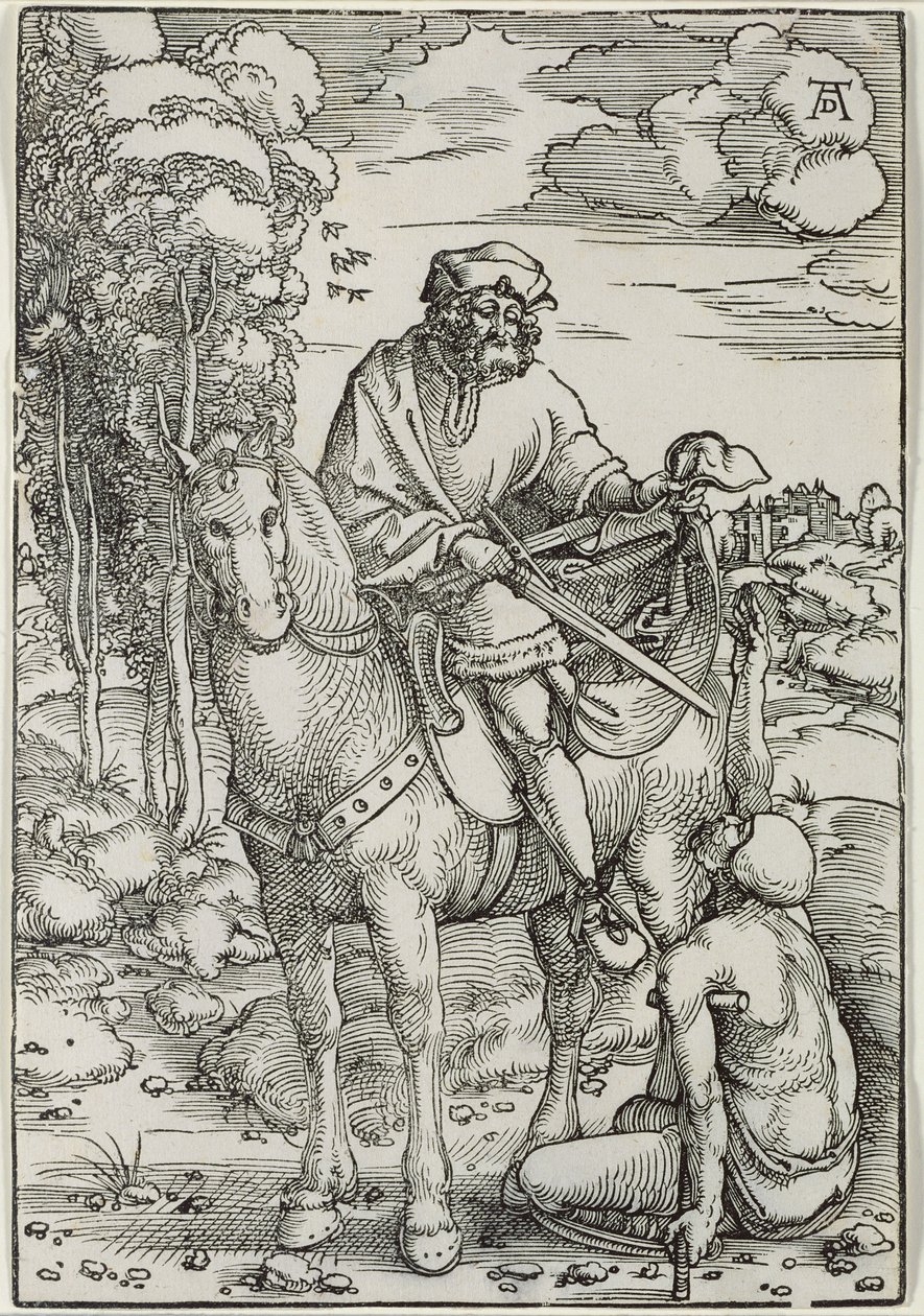Szent Márton köpenyét osztva alkotó: Hans Baldung Grien