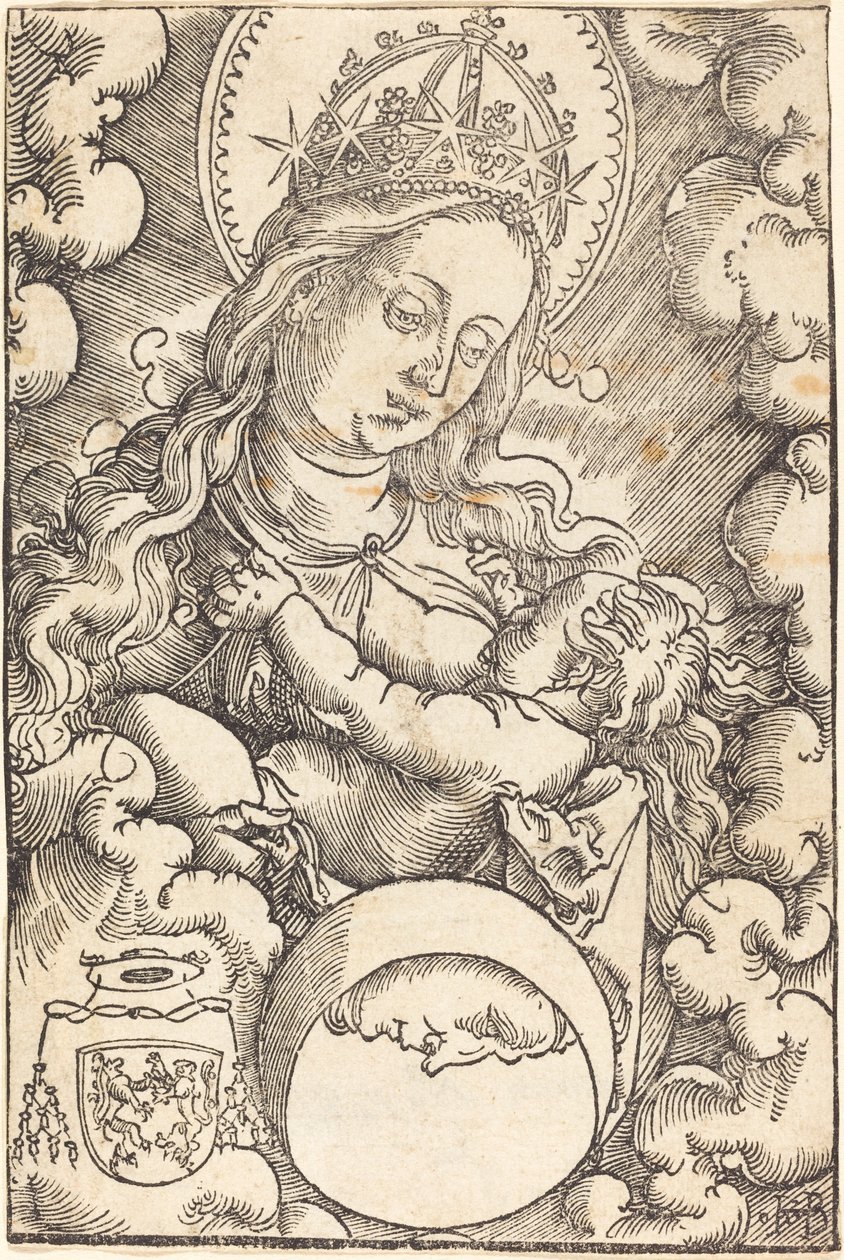 Szűz és gyermek a felhőkben alkotó: Hans Baldung Grien