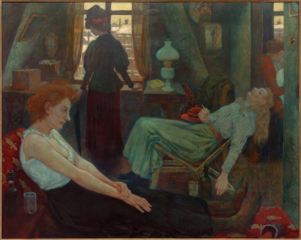 hétfő reggel alkotó: Hans Baluschek