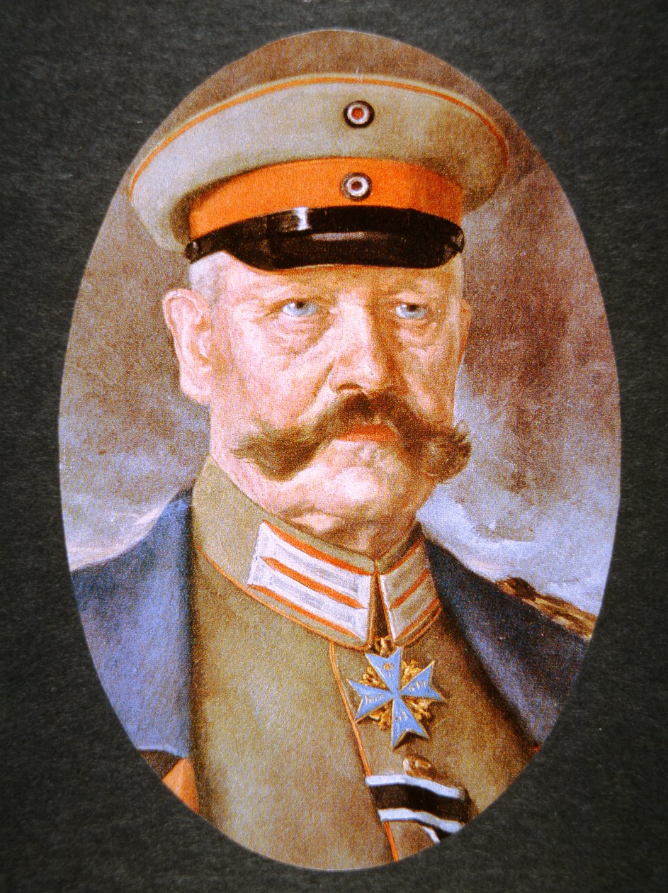 Paul von Hindenburg német tábornagy (színes litó) alkotó: Hans Best