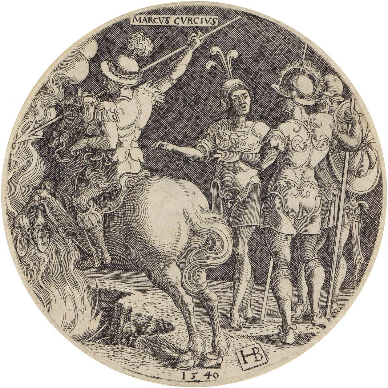 Marcus Curtius alkotó: Hans Brosamer