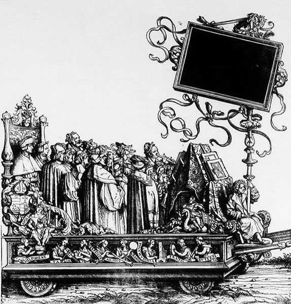 Jelenet a Maximilans diadalmenetből, 1516-18 alkotó: Hans Burgkmair