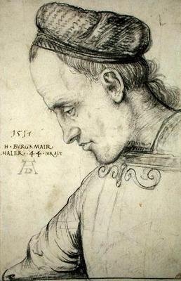 Önarckép, 1517 körül (szén, papíron) alkotó: Hans Burgkmair