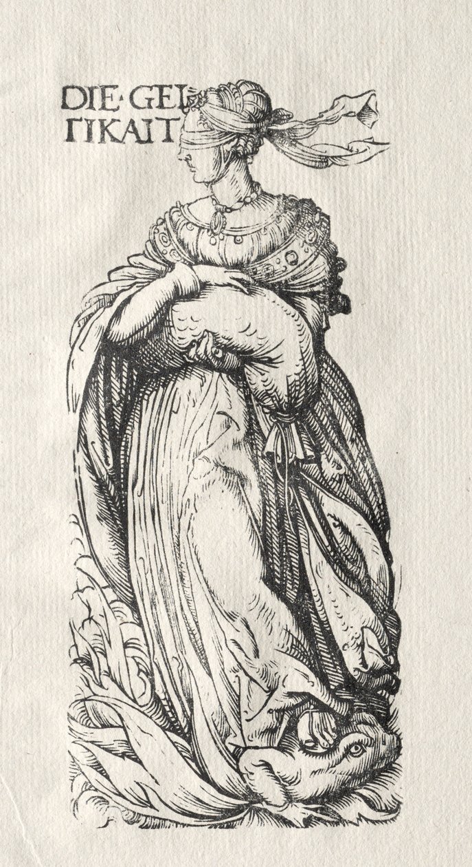 A hét gonoszság: Kapzsiság, c. 1510. alkotó: Hans Burgkmair
