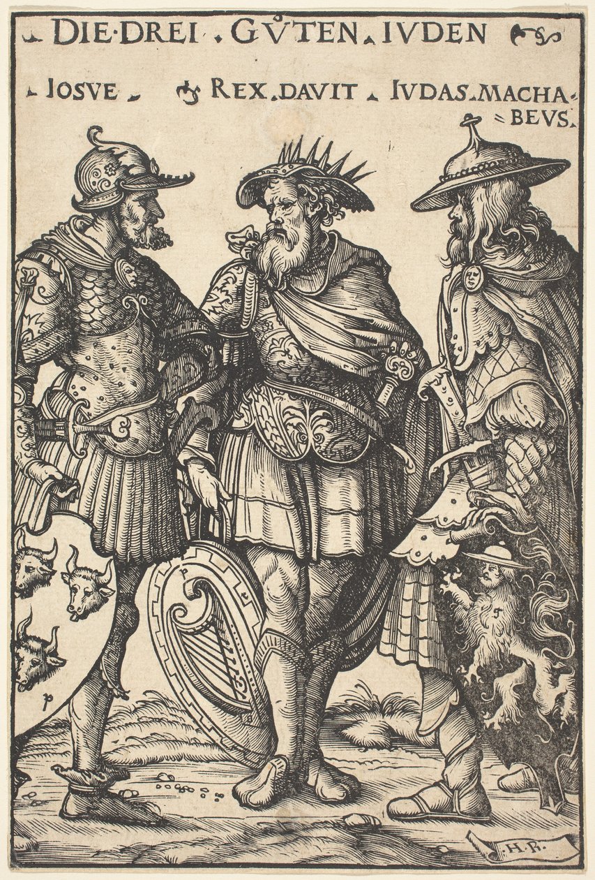 Józsué, Dávid és Júdás Makkabeus alkotó: Hans Burgkmair I
