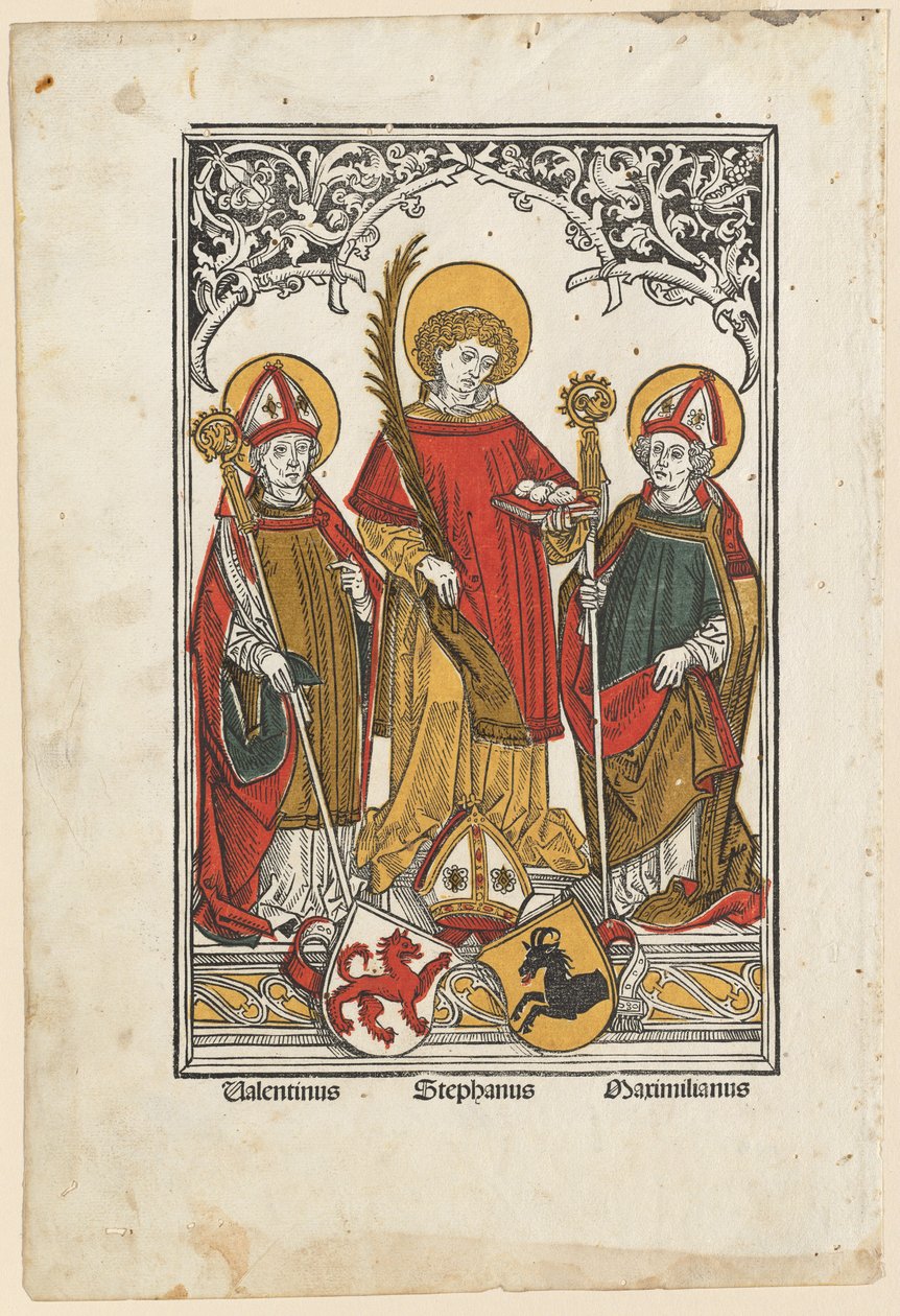 Szent Valentin, Szent István és Szent Maximilian alkotó: Hans Burgkmair I