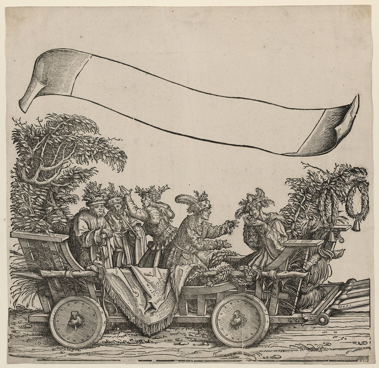 Természetes bolondok I. Maximilianus császár diadalmenete, 1515 körül alkotó: Hans Burgkmair the Elder