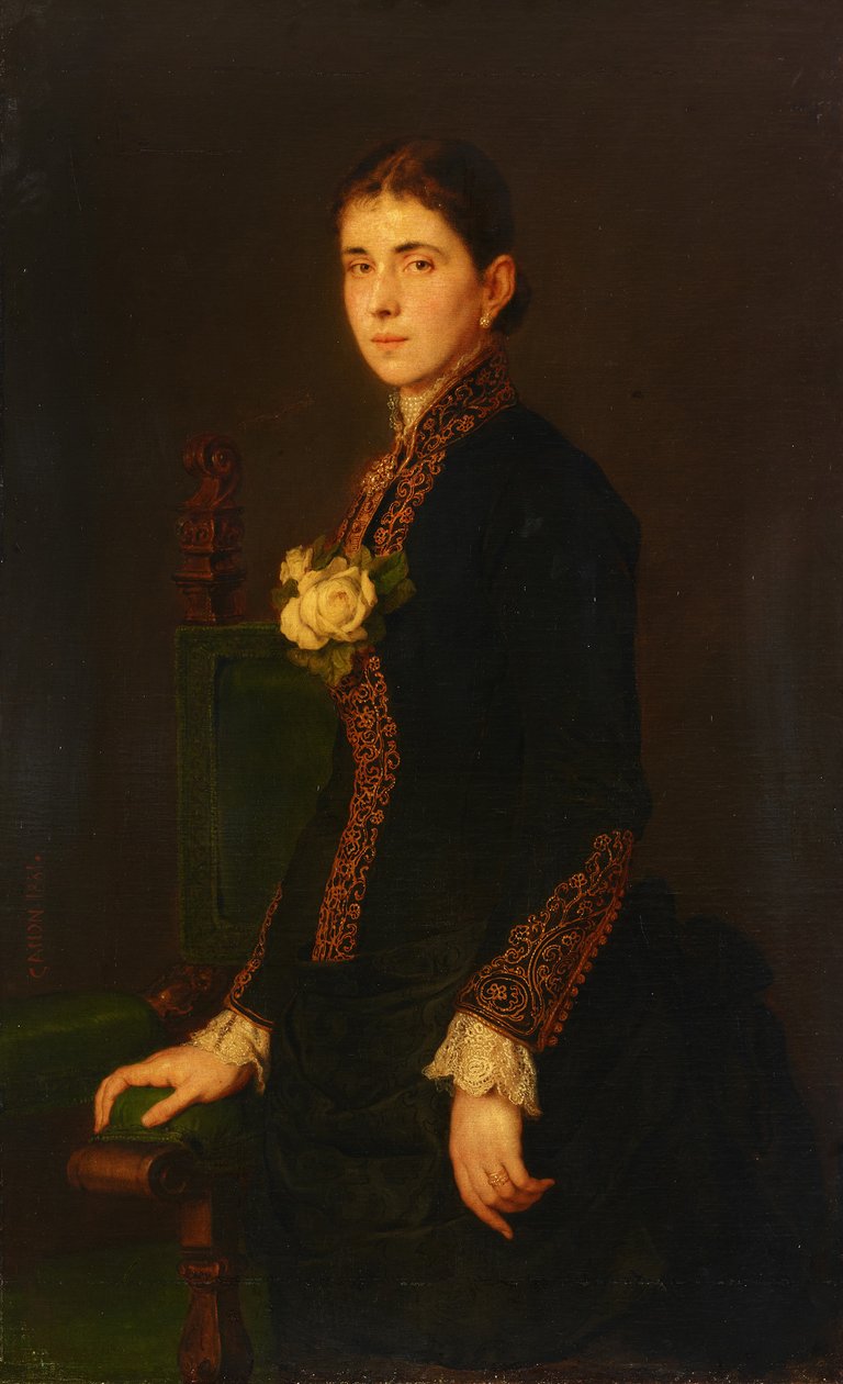 Louise Jauner portréja alkotó: Hans Canon