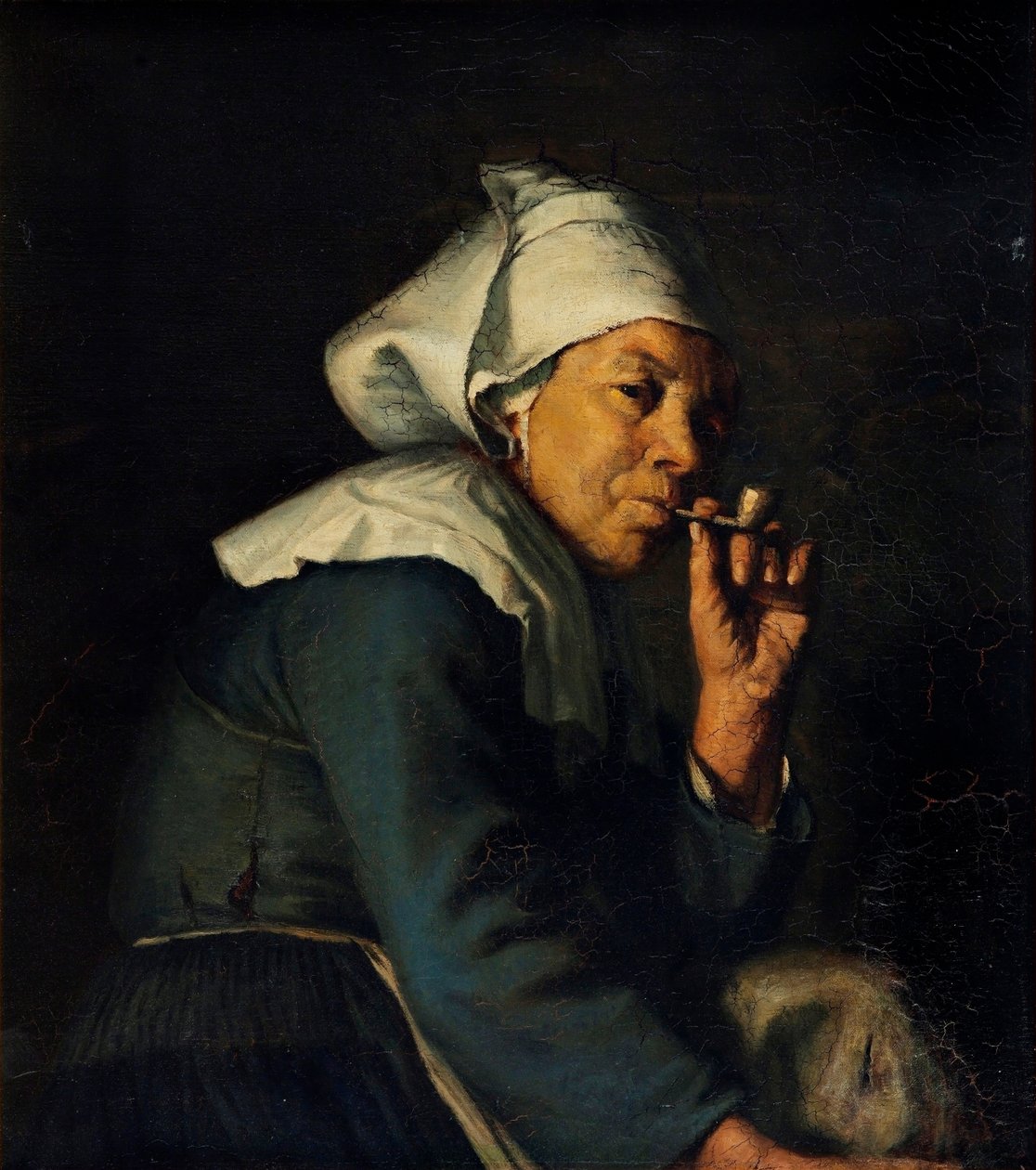 Bretagne-i parasztasszony, 1886 körül (olaj, vászon) alkotó: Hans Christian Koefoed