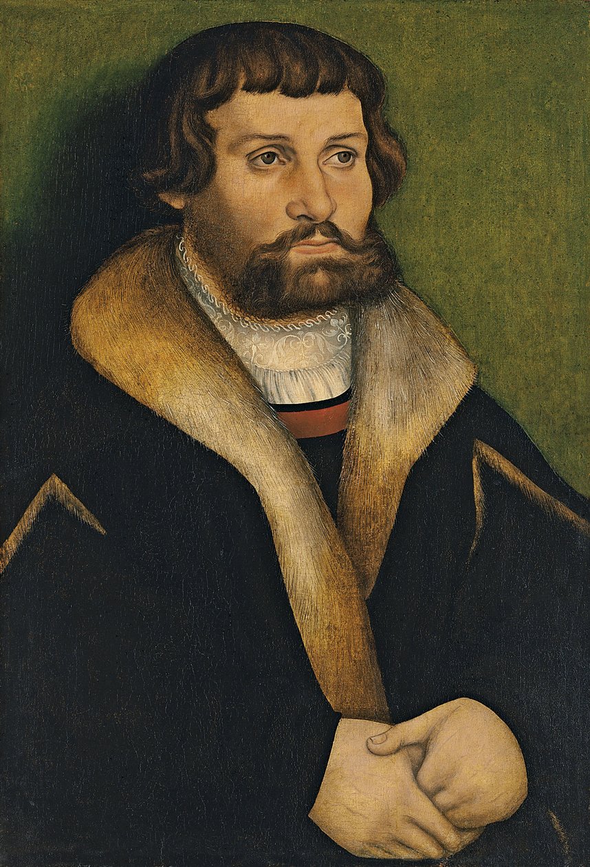 Német: Bildnis eines bärtigen Mannes Egy szakállas férfi portréja alkotó: Hans Cranach