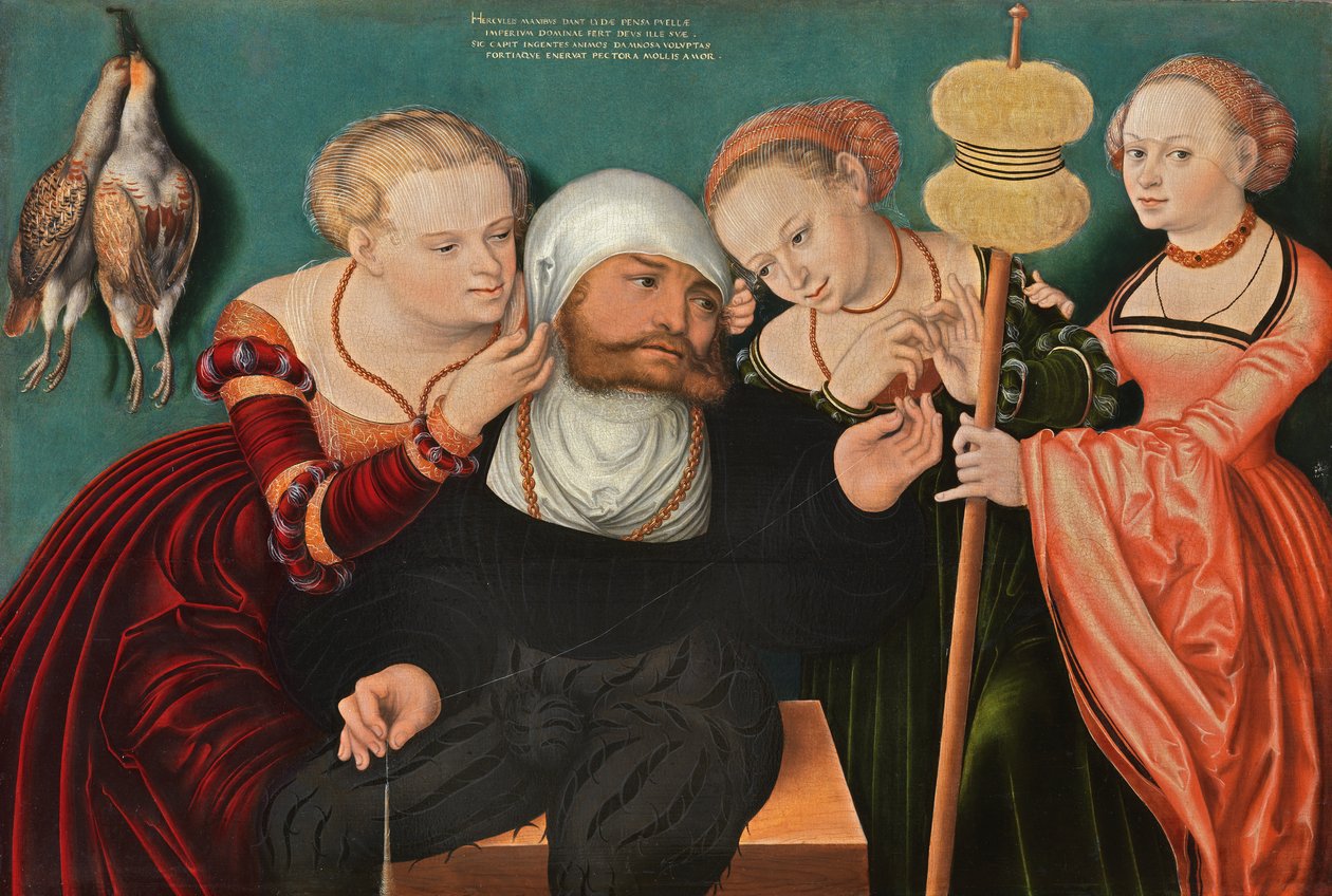 Német: Herkules bei Omphale Herkules Omphale udvarában alkotó: Hans Cranach